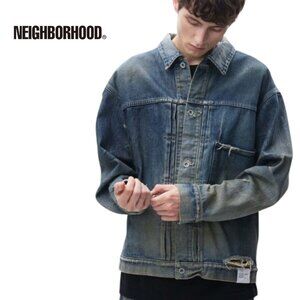 NWT - NEIGHBORHOOD SAVAGE DENIM TYPE-1 JACKET 242xbnh-jkm01 Size M